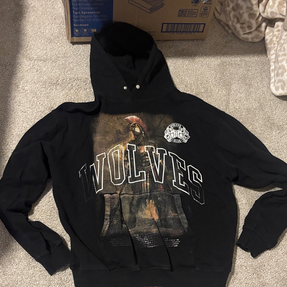 Black Wolves Graphic Hoodie
